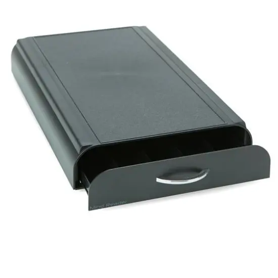 Mind Reader Black Coffee Station With Coffee Pod Storage Drawer {13}