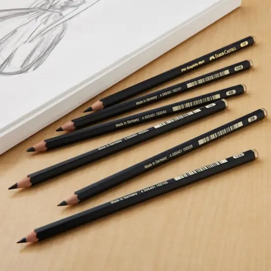 Faber-Castell&reg; PITT&reg; Matte Graphite Pencil Set {3}
