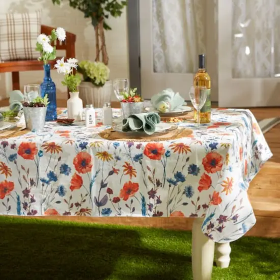 Spring Garden Vinyl Tablecloth 60" x 102" {5}