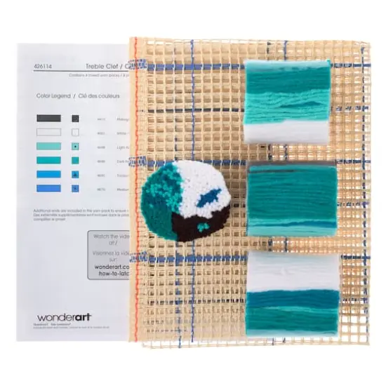 Wonderart&reg; Treble Clef Latch Hook Kit {6}