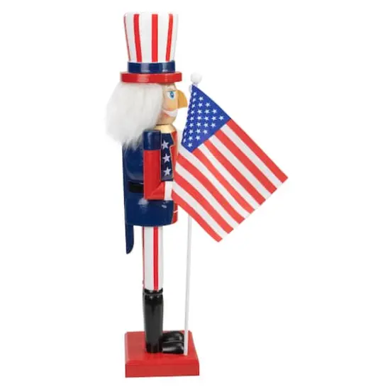 15" Patriotic Uncle Sam Nutcracker Accent {5}