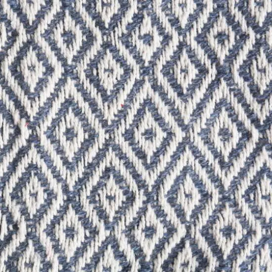 DII&reg; French Blue Double Diamond Throw {6}
