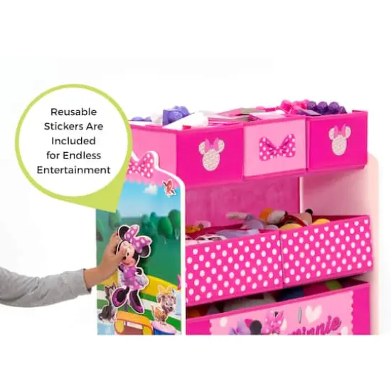 Disney&reg; Minnie Mouse 6 Bin Design & Store Toy Organizer {4}