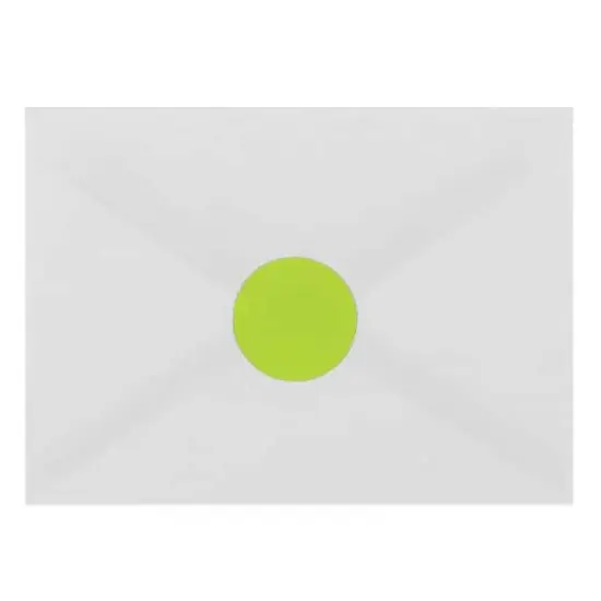 JAM Paper Circle Label Stickers Ultra Lime Green {7}