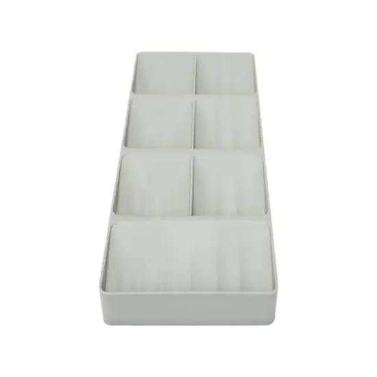 Kitchen Details Gray 7-Slot Drawer Cutlery Organizer {3}