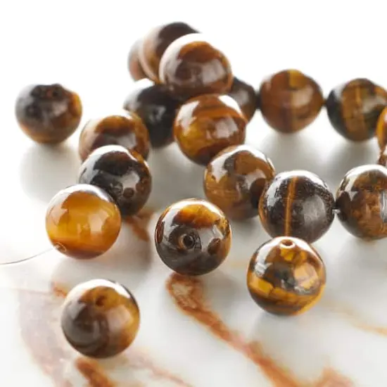 Brown Tiger Eye Round Beads, 10mm by Bead Landing&trade; {3}