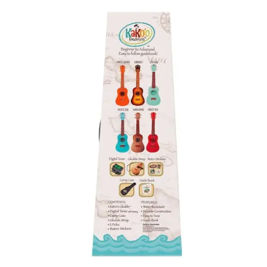 Salus KaKo'o 21" Seafoam Green Professional Wooden Ukulele Set {5}