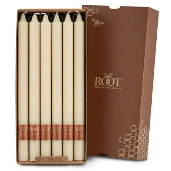 Root Candles 12" Unscented Timberline&trade; Arista&trade; Taper Candles, 12ct. Buttercream {1}