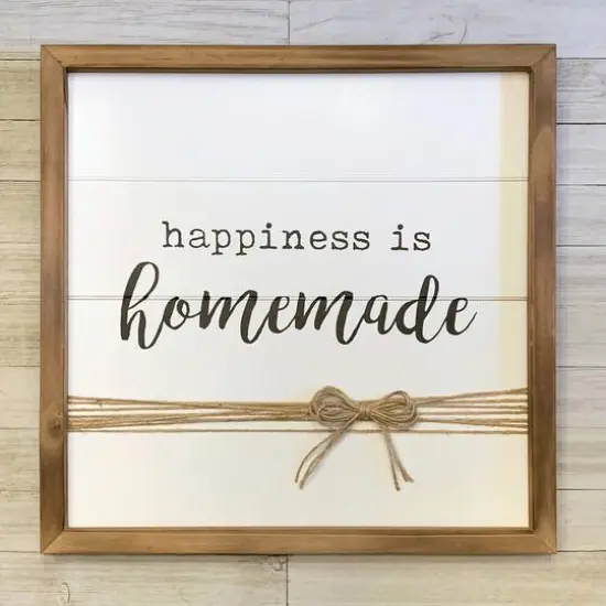 Hampton Art&trade; White Rustic 16" x 16" Framed Shiplap {6}