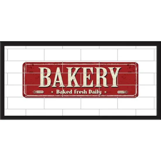 RoomMates Bakery Tile & Type Framed Wall Art {1}