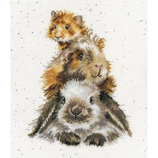 Bothy Threads Piggy In The Middle Counted Cross Stitch Kit  {1}