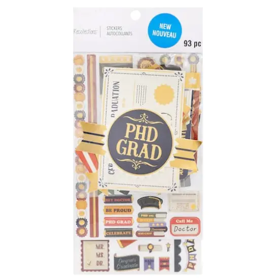 PhD Graduation Sticker Flip Pack by Recollections&trade; {1}