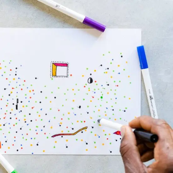 Hello, Artist!&trade; 10-Color Dual-Tip Dot Markers Set {8}