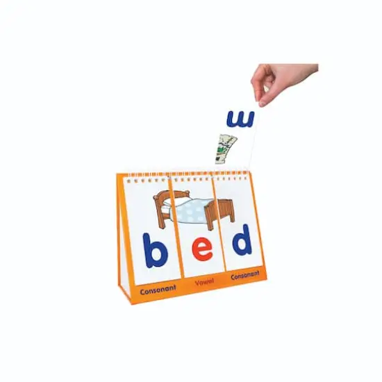 Junior Learning&reg; Consonant-Vowel-Consonant Educational Flip Card Set {5}