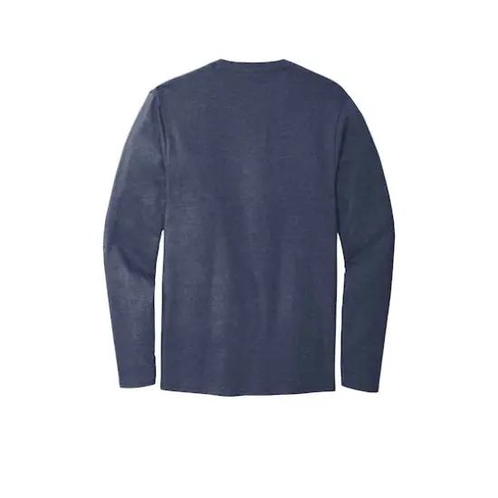 Port & Company® Long Sleeve Bouncer T-Shirt Team Navy Heather {4}