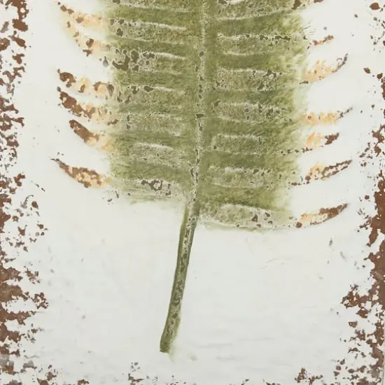 36" White Metal Contemporary Floral Wall D&eacute;cor Set {5}