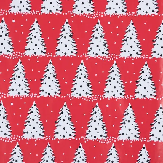 JAM Paper Painted Christmas Trees Gift Wrap {5}