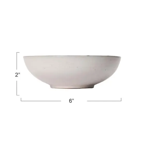 Hello Honey&reg; Antique White & Blue Reactive Glaze Stoneware Bowl Set {5}