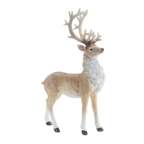 Glittered Holiday Deer Figurine Set {6}