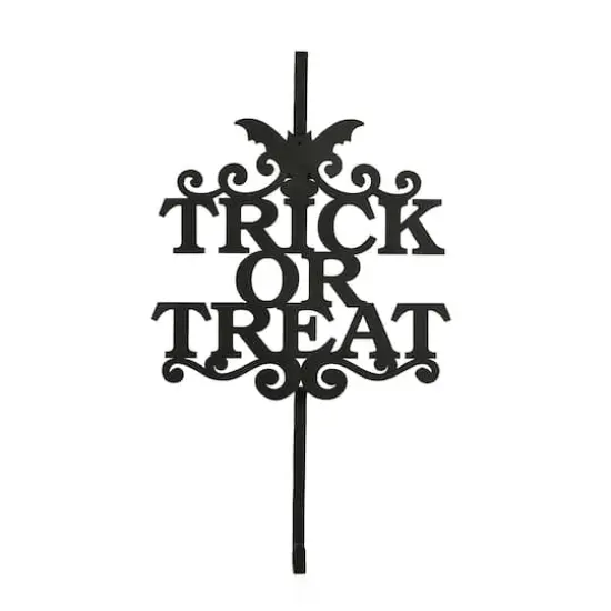 19" Halloween Trick or Treat Wreath Hanger {1}
