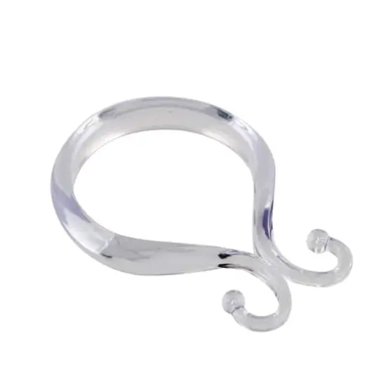 Bath Bliss Clear 12 Piece Double Shower Hooks {5}