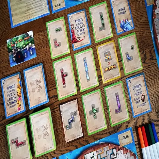 The Isle of Cats: Explore and Draw Board Game {4}