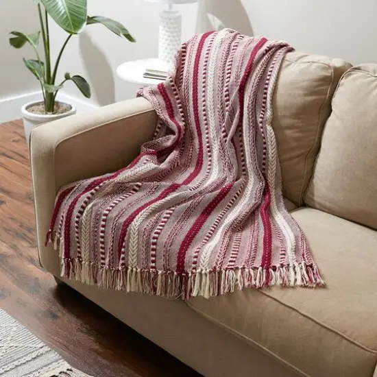 DII&reg; Braided Stripe Throw {6}