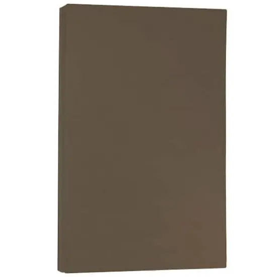 JAM Paper Matte 8.5" x 14" 28lb. Paper, 50 Sheets Bakri Chocolate Brown {1}