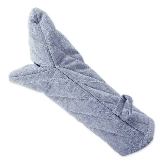 DII&reg; Solid Chambray Oven Mitts, 2ct. Blue {8}