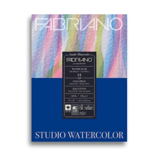 Fabriano&reg; 140lb. Cold Press Studio Watercolor Pad {1}