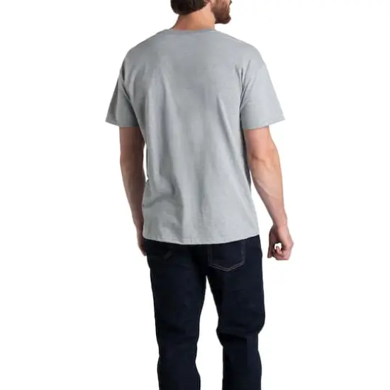 Fruit of the Loom EverSoft Mens Short Sleeve Crew T-Shirt 2 Pack Mineral Grey Heather {6}
