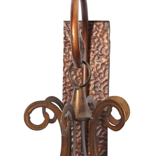 Bronze Iron Rustic Candle Wall Sconce, 25" x 13" x 12" {4}