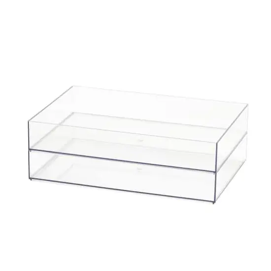 12" x 8" Clear Stacking Storage Tray by Simply Tidy&trade; {7}