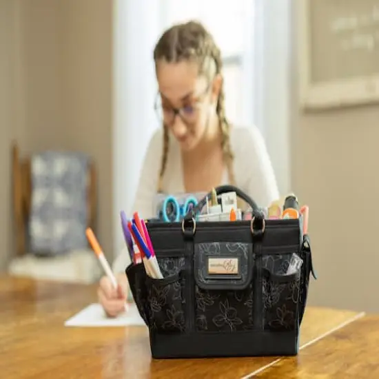 Everything Mary Black & White Deluxe Store & Tote {8}