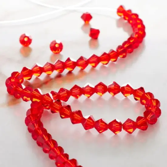 Preciosa Glass Crystal Bicone Beads, 4mm by Bead Landing&trade; Light Siam {3}