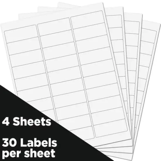 JAM Paper Standard Mailing Return Address Labels White {4}