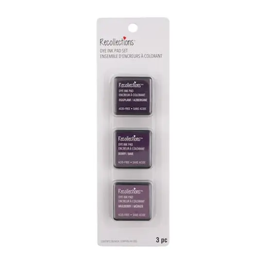 Dye Ink Pad Set by Recollections&trade; Eggplant/Berry/Mulberry {1}
