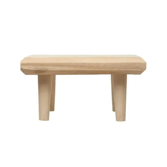 Hello Honey&reg; 11" Paulownia Wood Footed Pedestal {1}