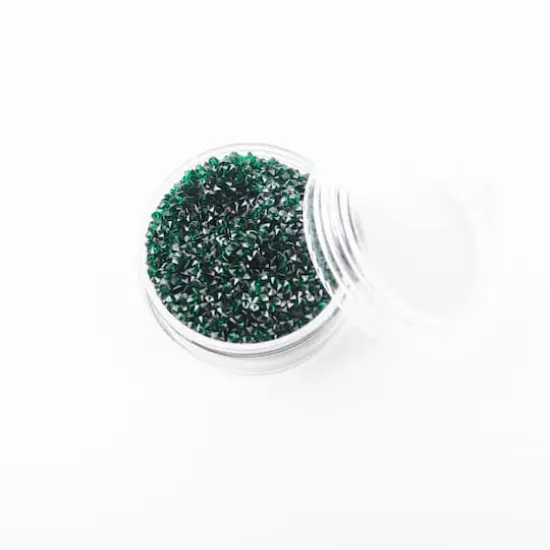 1.2mm Glass Micro Rhinestones by Bead Landing&trade;, 0.7oz. Emerald Green {4}