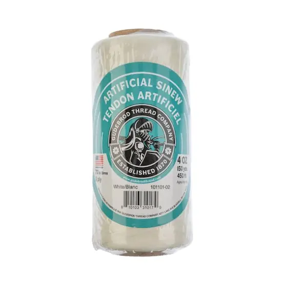 Gudebrod Artificial Sinew, 150yd. White {1}