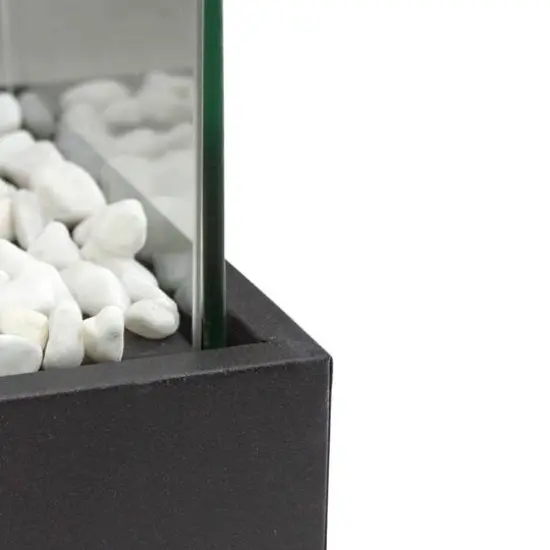 11.5" Bio Ethanol Ventless Portable Tabletop Fireplace with Flame Guard {6}