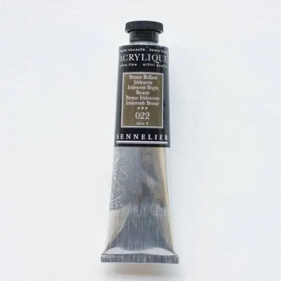 Sennelier Extra Fine Artists' Acrylic Paint, 60mL 022 Iridescent Bright Bronze {1}