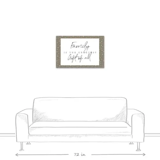 Family Greatest Gift Gray Twinkle Canvas Wall Art {6}