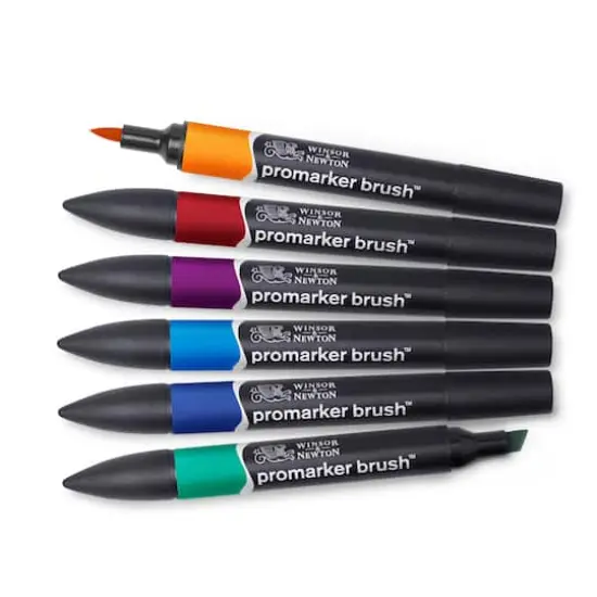 Winsor & Newton&reg; 6 Rich Tone Promarker Brush&trade; Set {4}