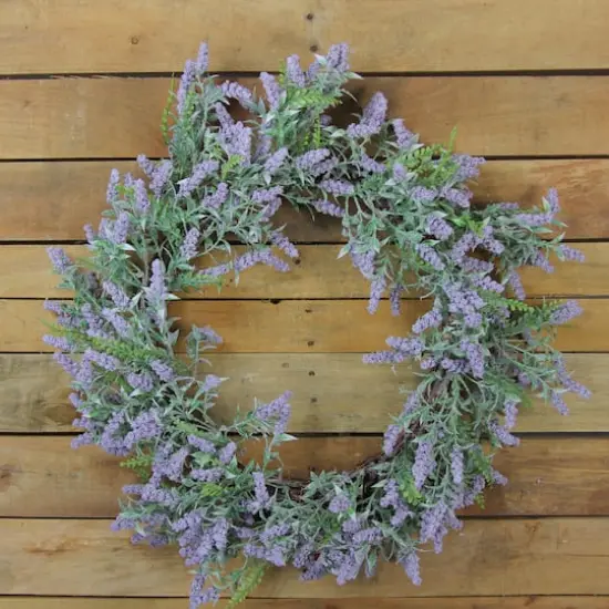22" Lavender Spring Wreath {4}