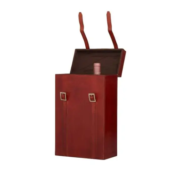 Red Modern Wine Holder, 9" x 5" x 16" {3}