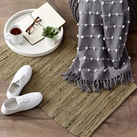 DII&reg; Multi Brown Rag Rug {7}