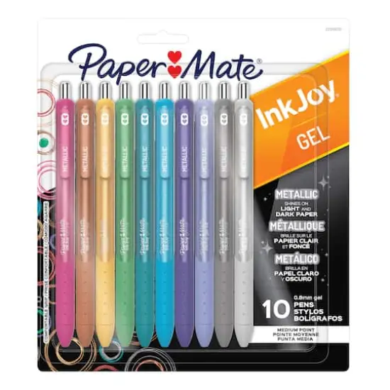 Paper Mate&reg; InkJoy&reg; Medium Point Metallic 10 Color Retractable Gel Pen Set {1}