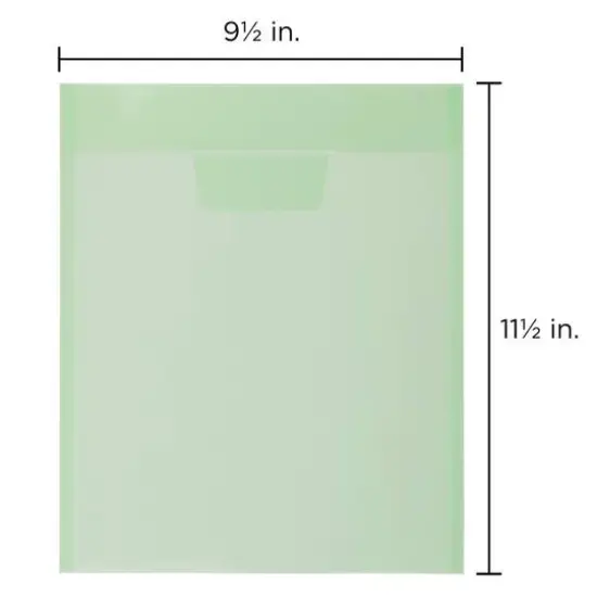 JAM Paper Assorted Plastic Tuck Flap Closure 9.875" x 11.75" Envelopes, 6ct. {6}