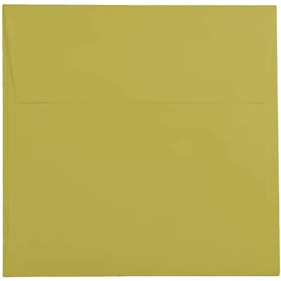 JAM Paper 5.5" x 5.5" Square Premium Invitation Envelopes, 25ct. Chartreuse {1}